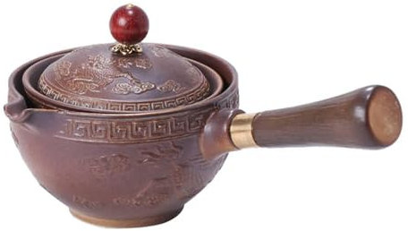 MAIYO Théière en céramique Gongfu théière 360 ​​Rotation théière infuseur Semi-Automatique Gongfu thé pour Le Bureau à Domicile Teaware
