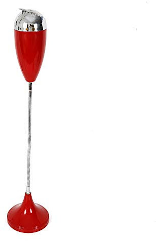 generic Hochwertiger Aschenbecher Im Freien Innenboden Stehender Aschenbecher, Justierbare Höhe 75Cm Smart Flexible Ettes Boden Stand Aschenbecher Mit Deckel/Rot