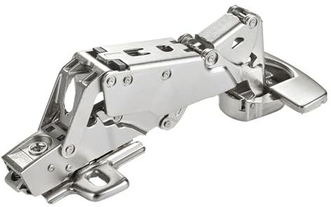 SOTECH Charnière grand angle 165° Sensys 8657i Butée d'angle (existante) à retrait zéro, fermeture en douceur, montage rapide + plaque de montage hauteur 0 mm + cache-pot