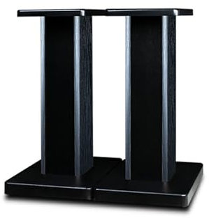 1 par de Patas de Altavoces de Arena de Madera, Soporte de Altavoz para Altavoces Home-Cinema HiFi Bookshelf Box y Satélite y Anti-caída Reposapiés Antideslizante en la Parte Inferior (40 cm)