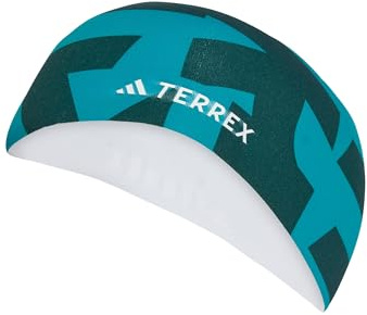 adidas Unisex TERREX CLIMACOOL GRAPHIC HEADBAND, Aurora Ivy/Pure Teal, M