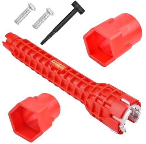 Shatore 1 Set Basin Wrench – 8 in 1 Multi-Functional Tap Spanner and Faucet Wrench Tool for Plumbing – Ideal for Tight Spaces and Hard-to-Reach Areas