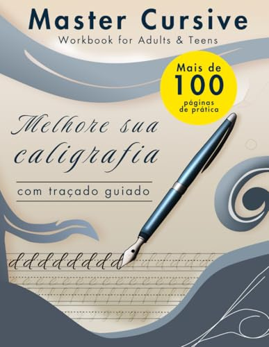 Master Cursive Workbook for Adults & Teens: Com traçado guiado