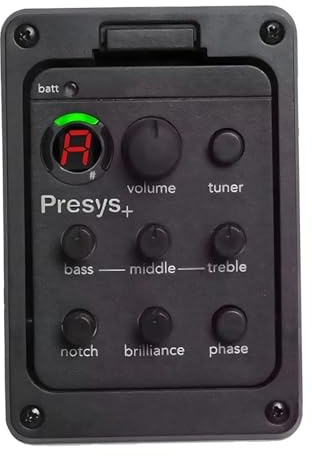 201 Piezo Pickup Onboard Preamp 4 Band Akustikgitarre Pickup Preamp EQ Tuner Mic Blend Preamp(1PC)