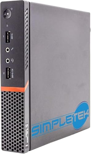 SIMPLETEK - Mini PC avec processeur Core i5 de 6e génération, 64 Go de RAM, SSD de 4 to | Windows 11 Professionnel | Petit Ordinateur de Bureau | 2 Ports DisplayPort (reconditionné)