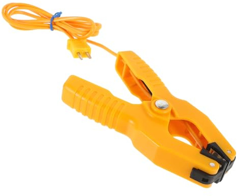 TIDTALEO K-type Thermocouple Temperature Clamp Jaw Clip 40℃ to 400℃ Hvac Pipe Temperature Sensor Portable Thermometer Clamp for Professional and Diy Use