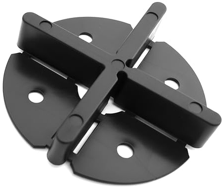 100 Stk. Fugenkreuze mit Teller 3 mm / 4 mm / 5 mm oder 6 mm Fugenbreite Fliesenkreuze Terrassenplatten Plattenteller Fugenkreuz mit Bodenplatte (5 mm Fugenbreite)
