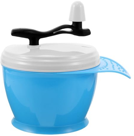 TOYANDONA Tazón para Tinte de Cabello ABS Azul con Mezclador Manual Incorporado Recipiente para Mezclar Tinte para Estilistas Uso Profesional y Doméstico Herramienta para Coloración y