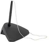Maul Kugelschreiberständer Modern | Kugelschreiber mit Kette | Stifthalter aus bruchsicherer Kunststoff | Für ideale Organisation am Schreibtisch, Empfangstresen oder im Büro | Schwarz