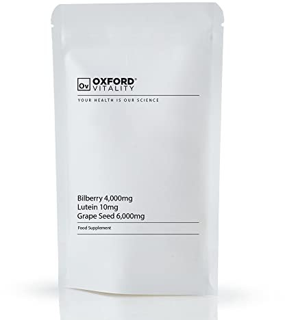 Vision Care Tablets | Bilberry, Lutein & Grape Seed Tablets | Eye Health & Antioxidant | Oxford Vitality