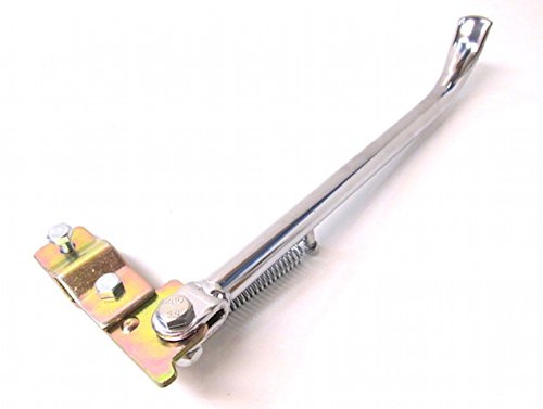 Universal Seitenständer Ständer mit Klemme Roller Mofa Moped Mokick Zündapp, Yamaha, Rixe, Göricke, Miele | Chrom-Design, ca. 32 cm ab Mitte Befestigungsauge; Roller, Mofa, Moped, Mokick; u.a. kompatibel mit Rixe, Göricke, Miele