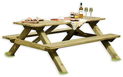 Gartenpirat Picknicktisch aus Holz/Biergartengarnitur Tegernsee