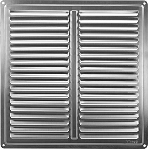 Edelstahl Lüftungsgitter - 255 x 255 mm - Abluftgitter - Schlitz-Gitter - La...