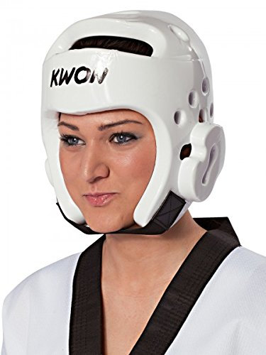 KWON Kopfschüzter PU Ce, weiß, Gr. M