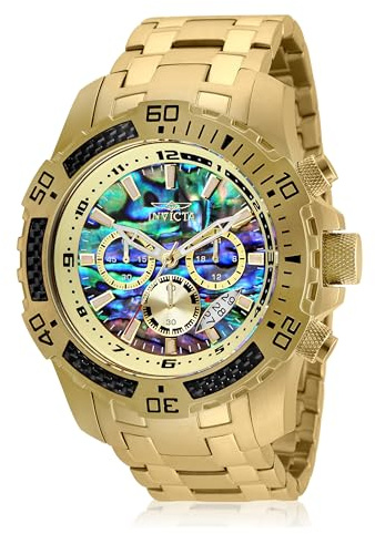Invicta Men's Pro Diver Scuba Quartz Watch, Gold, 25094