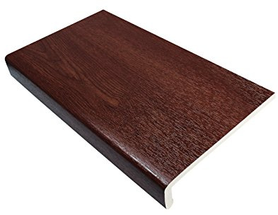175mm Rosewood UPVC Window Board/Cill Cover 1.25m Long 9mm Thick Plastic Window Sill Capping