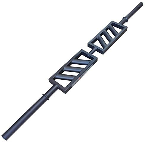 Strength Shop Olympia-Football Bar, 10 kg - 2.1m Stahl Barbell Langhantel Multigrip Benchpress Rows Rated to 200kg