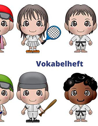 Vokabelheft: DIN A4: 100 Seiten - liniert | 3 Spalten | robustes Softcover