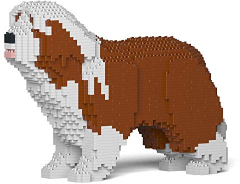 JEKCA Bricks Bearded Collie 01-M04 ST19PT54-M04