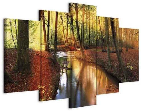 B&D XXL - Akustikbild Akustikschaumstoff, 225x112 cm, 5-teilig, Wohnzimmer | Verbessert Raumakustik, reduziert Hall, ideal fürs Büro oder Wohnzimmer, hochwertige Verarbeitung, schnelle Montage, stilvoll