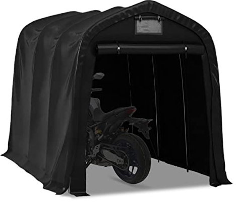 Motorrad Zeltgarage MG1 Motorradgarag 1,6x2,4m PVC schwarz