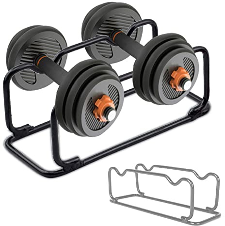 awagas Hantelständer Rack, Hantelaufbewahrung Ständer Halter, Hantelablage Ständer Halter, Gewicht Halter Rack für Hantel, Langhantel Aufbewahrungsregal für Zuhause Fitnessstudio