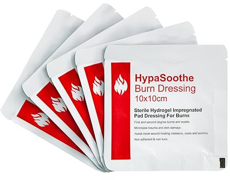 Safety First Aid Group Group HypaSoothe Emergency Burn Dressings 10x10 Sterile - Pack of 5