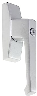 Original Roto abschließbarer Form Alu Griff ohne Logo, silber