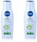 NIVEA 2in1 Pflege Express pH-Balance Shampoo + Spülung (400 ml), Haarshampoo & Conditioner mit Aloe Vera, 2in1 Haarpflege für natürlich schönes Haar (Packung mit 2)