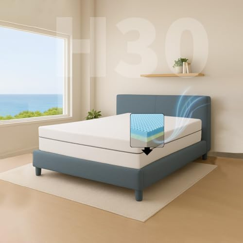 Comfy Line - Materasso Piazza e Mezzo 120x200 in Memory Foam h 30 cm. A 7 Zone Differenziate Ortopedico. Rivestimento Cotone Fresco e Traspirante. Made in Italy 100%