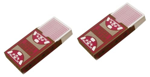 SAFIGLE 2sätze wasserdichte PVC Spielkarten Großes Kartenspiel Zubehör Für Partys Für Familien Und Freundesabende Langlebig Und Biegefest Wasserfest Und Sammelwürdig