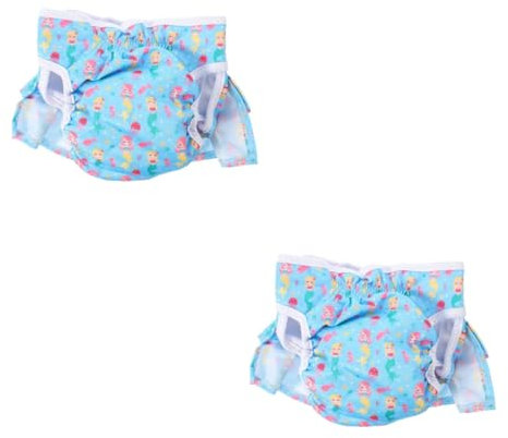 HANABASS 2stücke Wiederverwendbare Hundehöschen Für Hündinnen Atmungsaktive Und Bequeme -Panties Für Tiere Hygienisch Und Für Läufigkeit Und Alltag