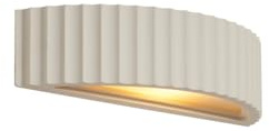 Qazqa Scandinavian wall lamp, wall Light - Plaster - Beige, max. 10W, e14, 30cm, Hall Way and Living Room