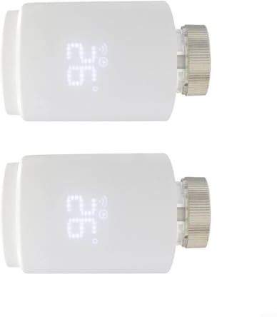 CNANRNANC Thermostat-Heizkörperköpfe, Heizkörpertemperatur-Thermostatventil mit Tuya für Zigbee-Konnektivität und Sprachintegration für Smart-Home-Automatisierung (2 Stück)