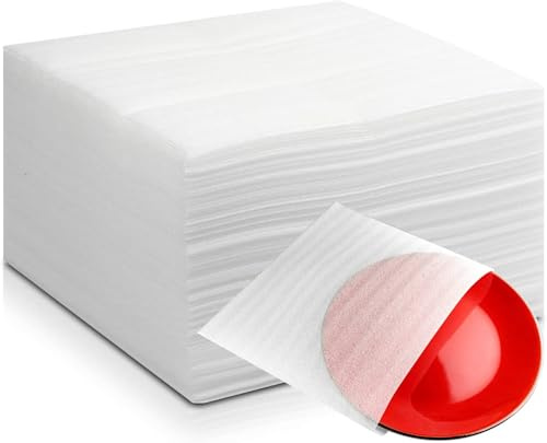 Schaumfolie Verpackungsmaterial Umzugspapier Geschirr 30x30cm 100Stk | Luftpolsterfolie Umzugskartons Schaumstoffverpackung Umzugsverpackung Kissenschaumbeutel für Umzug Lagerung Gläser