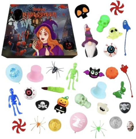 Calendrier De L'Avent Halloween Jouet Calendrier Compte À Rebours 31 Jours | D'Horreur Saisonniers Pour Adultes Soirées Maison Et Fêtes Saisonnières