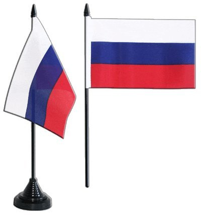 Digni® Drapeau de Table Russie, Mini Drapeau - 10 x 15 cm