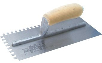 Flooring & Tiling Notched Trowel 1/4 X 3/16 Vcurved