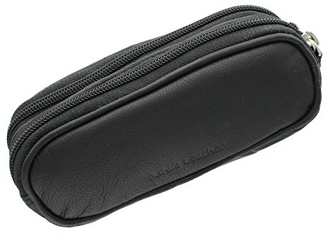 Ashlie Leder Brillenetui für 2 Brillen 4301_21 Schwarz