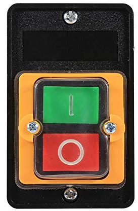 interruptor superficie extraplano + Interruttore a Prova di Acqua Macchina Utensile Interruttore a Pulsante ON/OFF 10A 380V