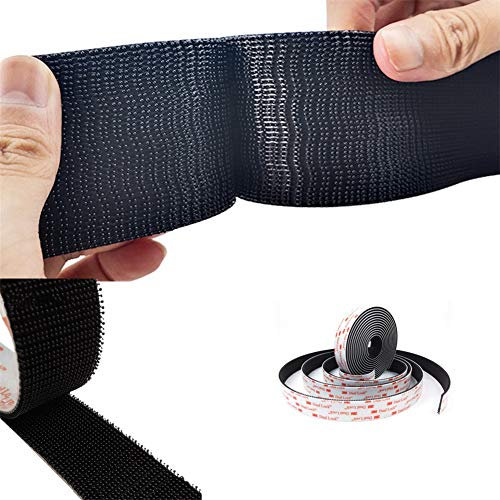 Gofeibao Klettband Selbstklebend Extra Stark Klettverschluss Selbstklebend Doppelseitige Klett Band Self Adhesive Sticky Band Sticky Zurück Klett 1m-50mm