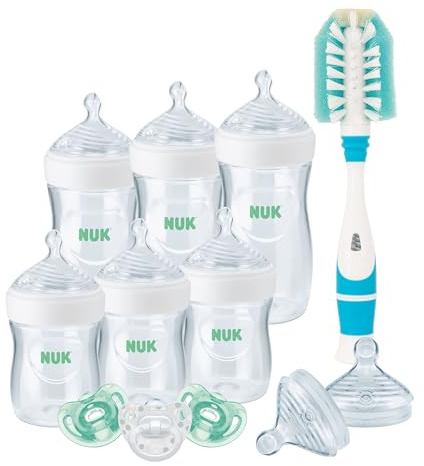 NUK Simply Natural Baby Bottle Newborn Gift Set, Timeless Collection, Amazon Exclusive
