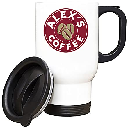 Giftme Personalised with Any Name Costa Travel Tea/Coffee Mug. (White)