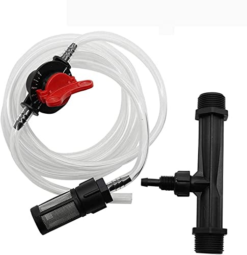 Norhogo 1/2 Regador de Jardín Translúcido Venturi Sistema de Goteo para Invernadero (1/2), Inyector de Fertilizante Profesional con Llave