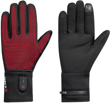 G-HEAT – Beheizbare Dünne Handschuhe für Herren & Damen mit Akku | Ultra-Dünn, Touchscreen, Leicht & Atmungsaktiv | Ideal für Sport, Fahrrad, Moto & Arbeit
