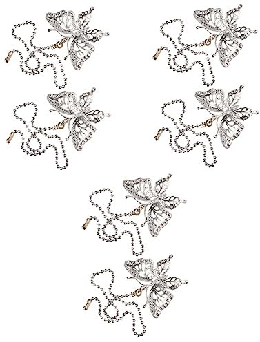 DOITOOL 6 Stück 12 Deckenventilator- Decken-Kronleuchter Deckendekorationen Elektrische Lichtschalter Deckenlichterkette Deckenventilator-Kettenverlängerung Ornament