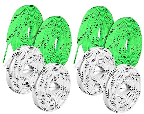 Toddmomy 4paare Ice Skate Laces Strapazierfähige Hockey-schnürsenkel Für Schlittschuhe Rollschuhe Und Sport-schuhe Stilvolle Und Elastische Schuhbänder Für Sportarten