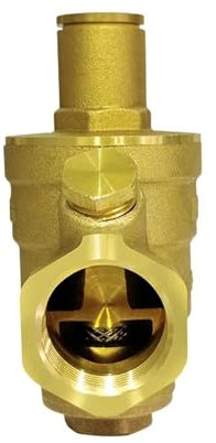 G 1/2 3/4 1 2 Messing Wasserdruckminderer-Halteventil DN15/DN20/DN25/DN32 Regler Einstellbares Überdruckventil Manometer (Color : DN32)