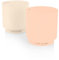 LARS NYSØM Salz und Pfefferstreuer-Set | Edelstahl Salzstreuer, Minimalistisches Design Gewürzstreuer, leicht nachfüllbar (Peach/Beige)