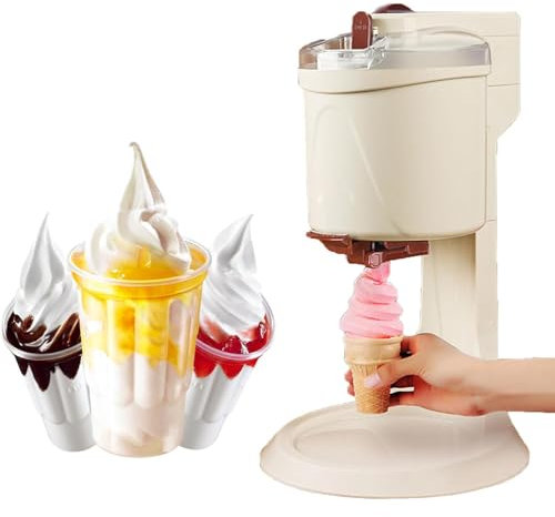 Dfdieratve MáQuina para Hacer Helados de 1 L con Compresor, MáQuina para Hacer Helados con PrecongelacióN, Helado Casero, Helado de Frutas, Sorbetes y Yogur Helado